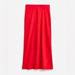 J Crew Gweneth Satin Slip Skirt